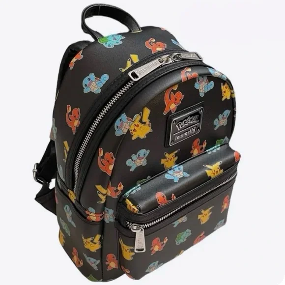 Loungefly Pokemon Starters Mini Backpack New In Packaging Multi-pocket Zip Close - Picture 2 of 14